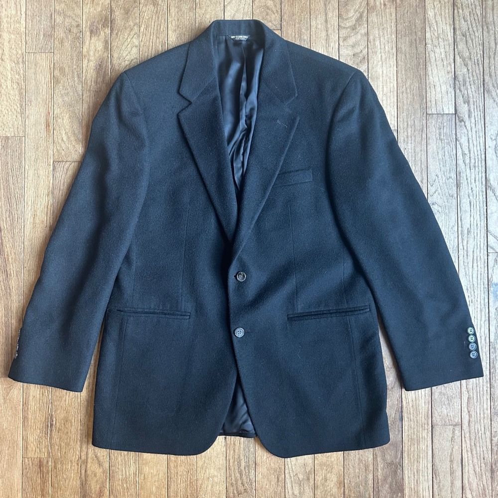 Vintage Bill Blass Menswear Hudson's Camel Hair Blazer Jacket Size 40‎ Regular